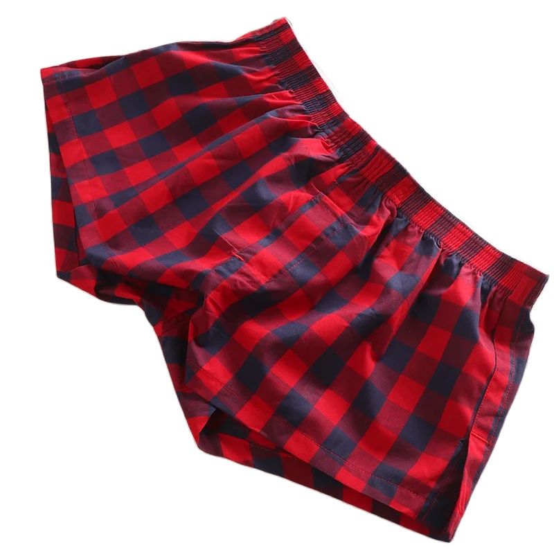 Boxer Brief Pack Cotton - SEOBEAN erkek Seksi Pamuk Ekose Şort