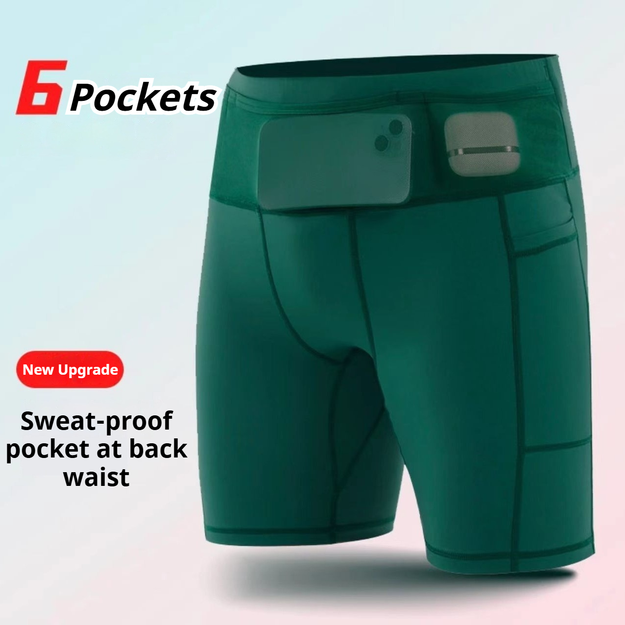 Compression Shorts Athletes - Sıkıştırma Koşu Şort Çeyrek Uzunluk Hızlı